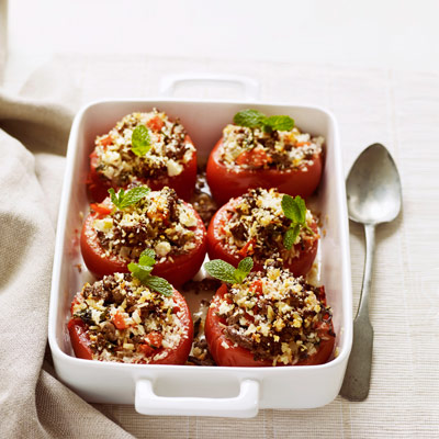 Stuffed Tomatoes with Lean Ground Beef Recipe - Beef Recipes