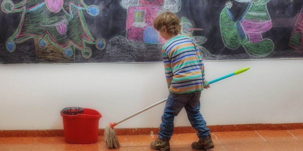 Image result for child janitor