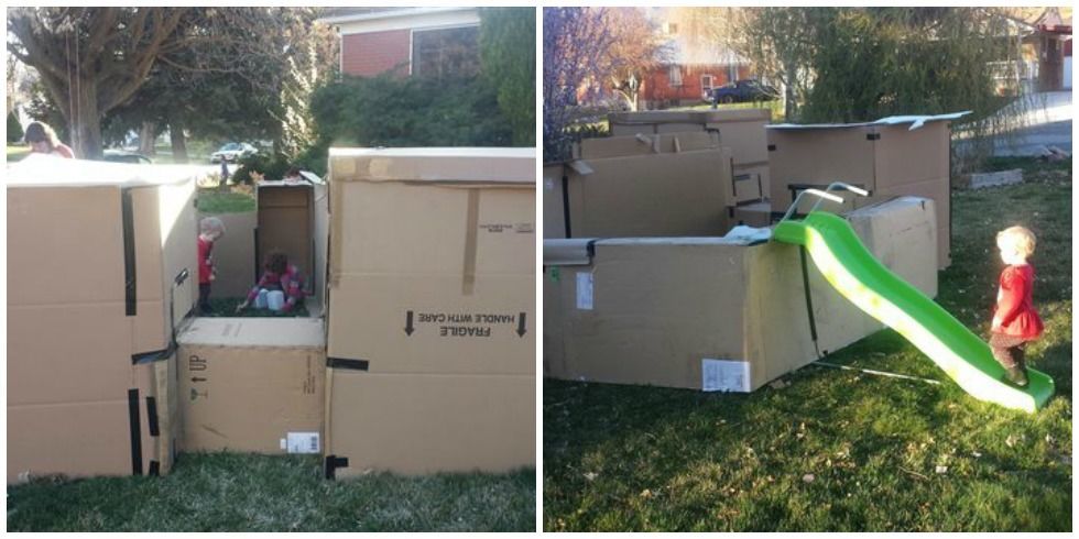 Dad Receives Citation Over Kids' Box Fort - Ogden Utah Cardboard Fort Dad Receives Citation Over Kids' Box Fort - Ogden Utah Cardboard Fort
