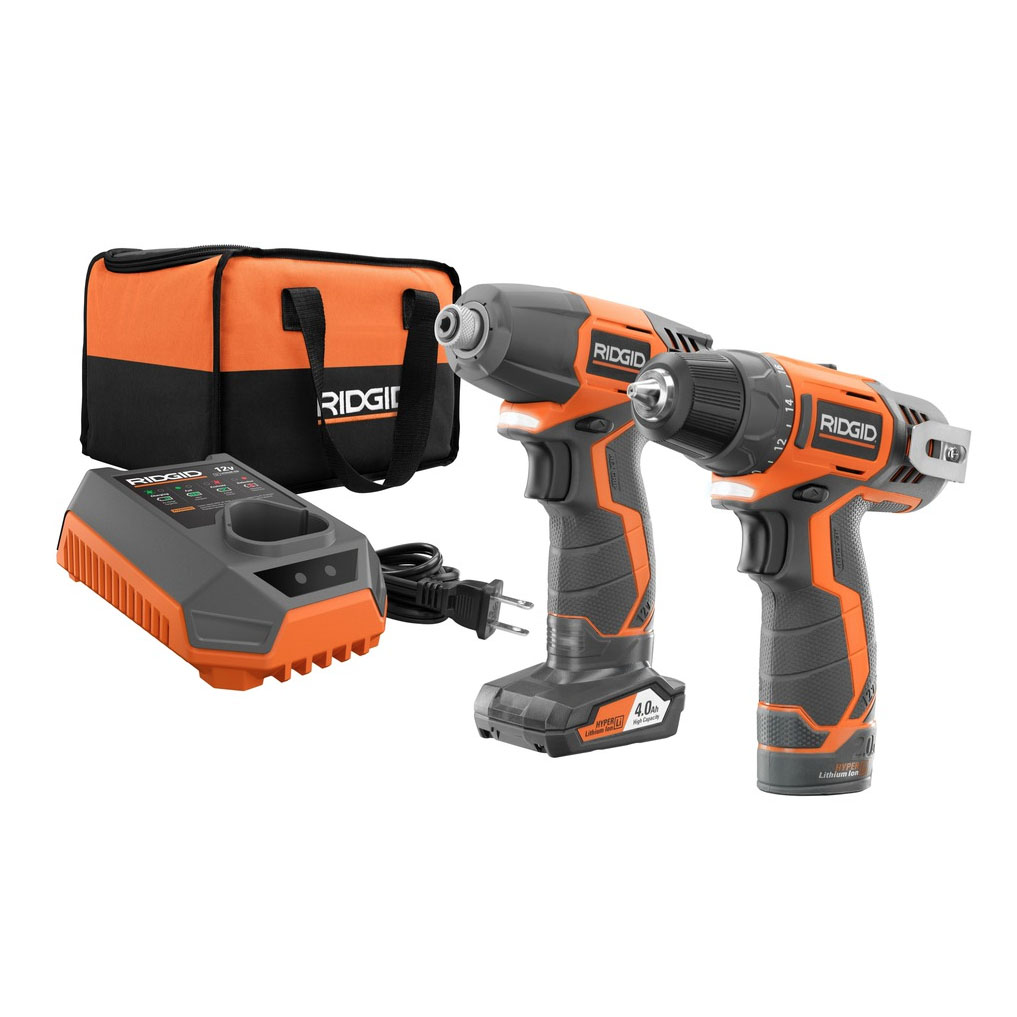 RIDGID 12V 2Speed Drill/Driver and Impact Driver Combo