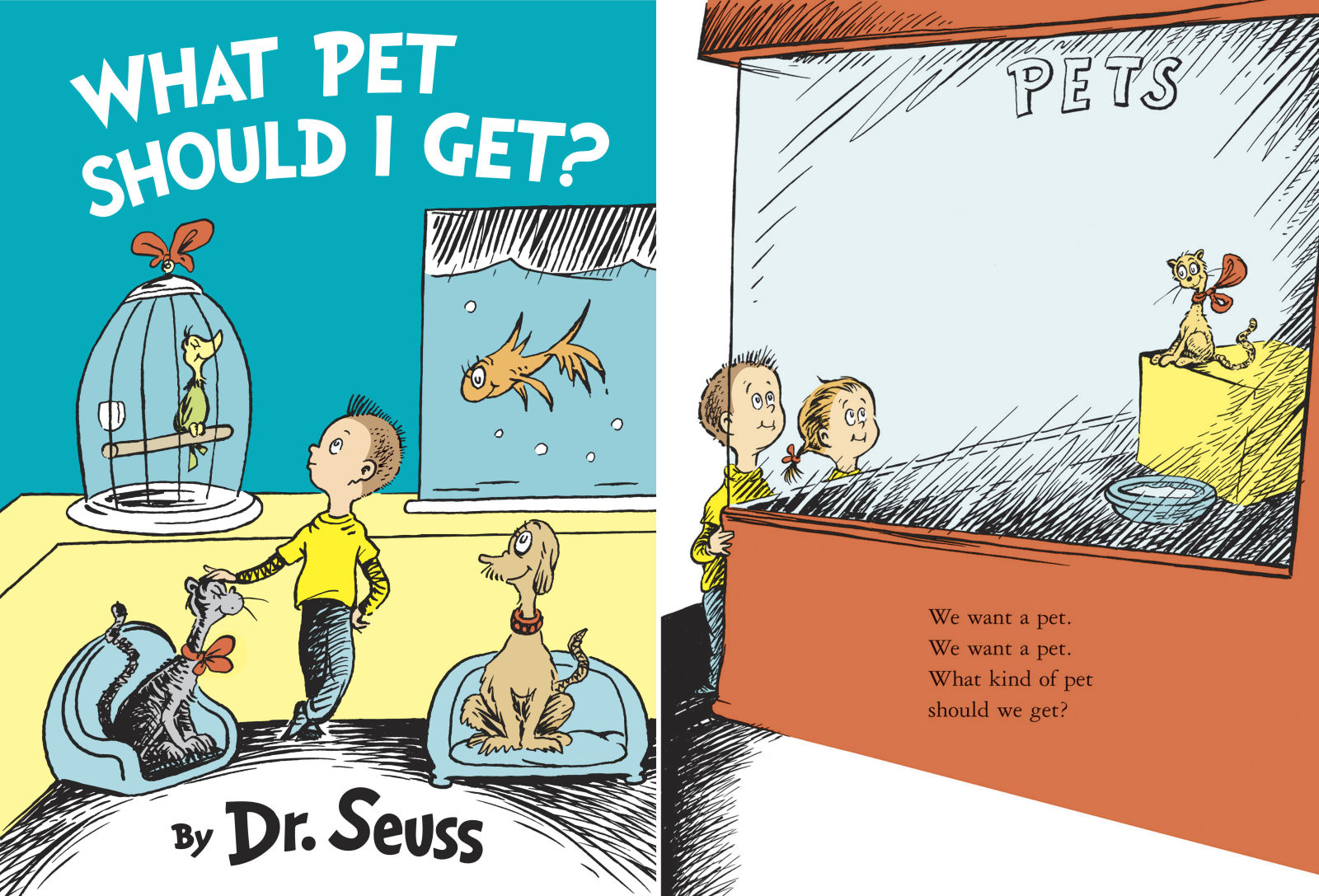 Dr. Seuss' What Pet Should I Get? New Book And Drawings by Dr. Seuss