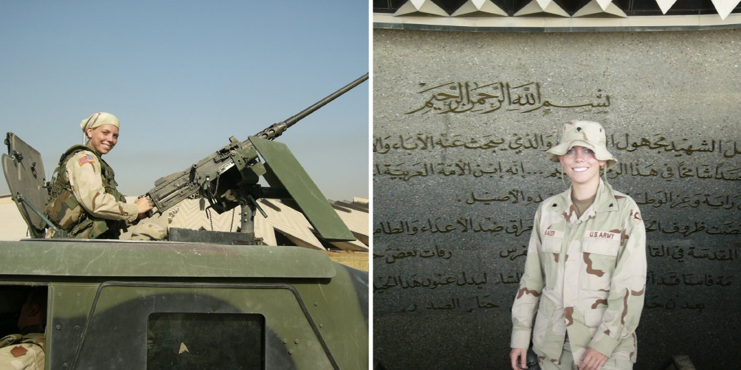 Melissa Thurber in Iraq