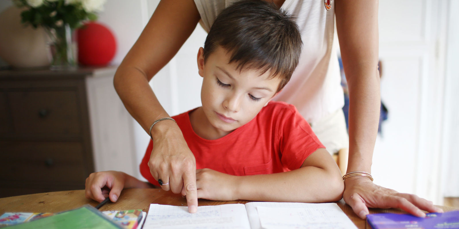 Kids stress doing homework