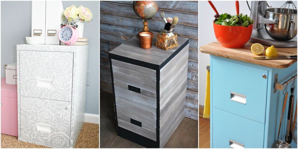 9 filing cabinet makeovers - new uses for filing cabinets