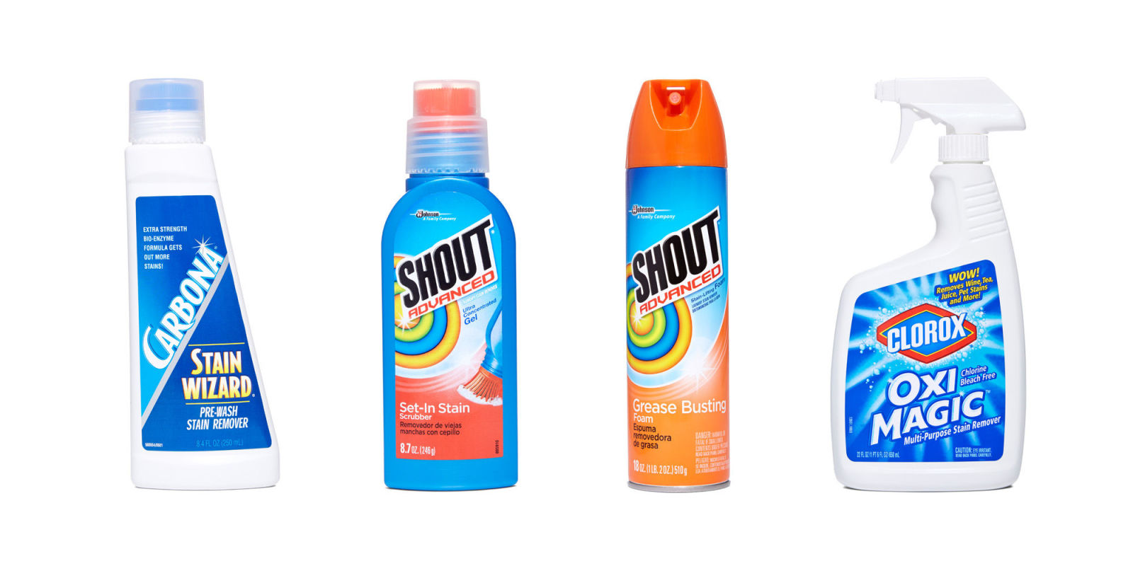 4 Toughest StainFighters on Store Shelves Best Stain Removal Products
