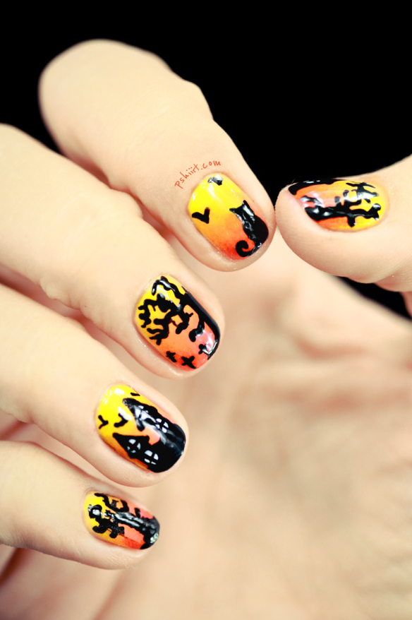 halloween nail design