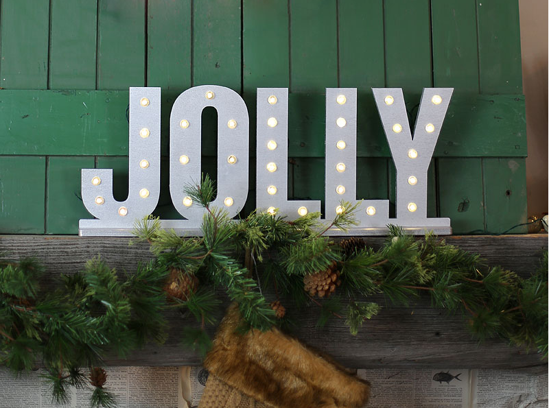 It's easy to find yourself smiling during the holidays, but just in case you needed a reminder: Hang a giant, lit up sign displaying this catchy phrase.
See more at Craft Cuts »