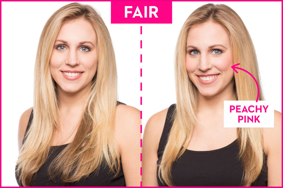 The Best Blush Colors For Your Skin Tone How To Pick A Fair Peachy Pink