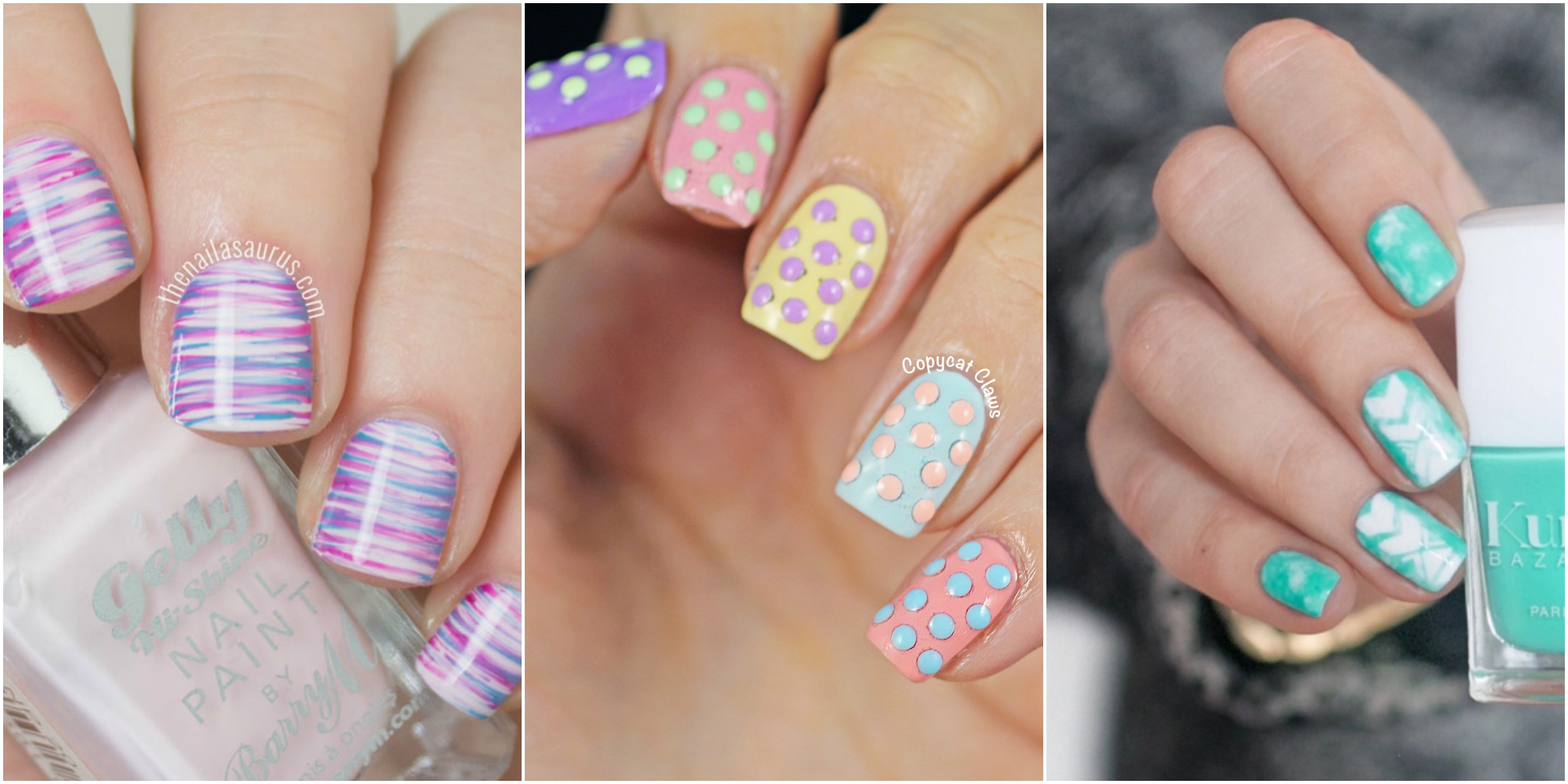 simple easter nail art design