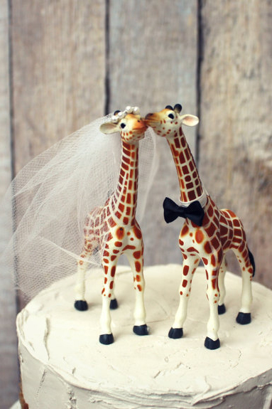 19 Unique Wedding Cake Toppers Giraffe Wedding Cake Topper