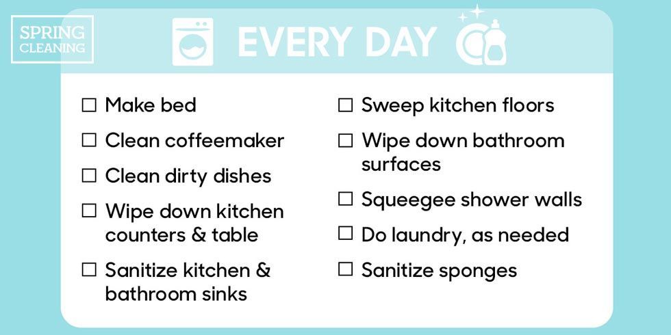 checklist for housekeeper