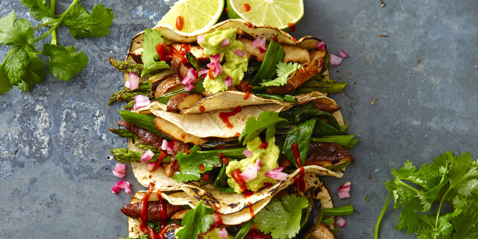 Grilled Asparagus and Shiitake Tacos Recipe