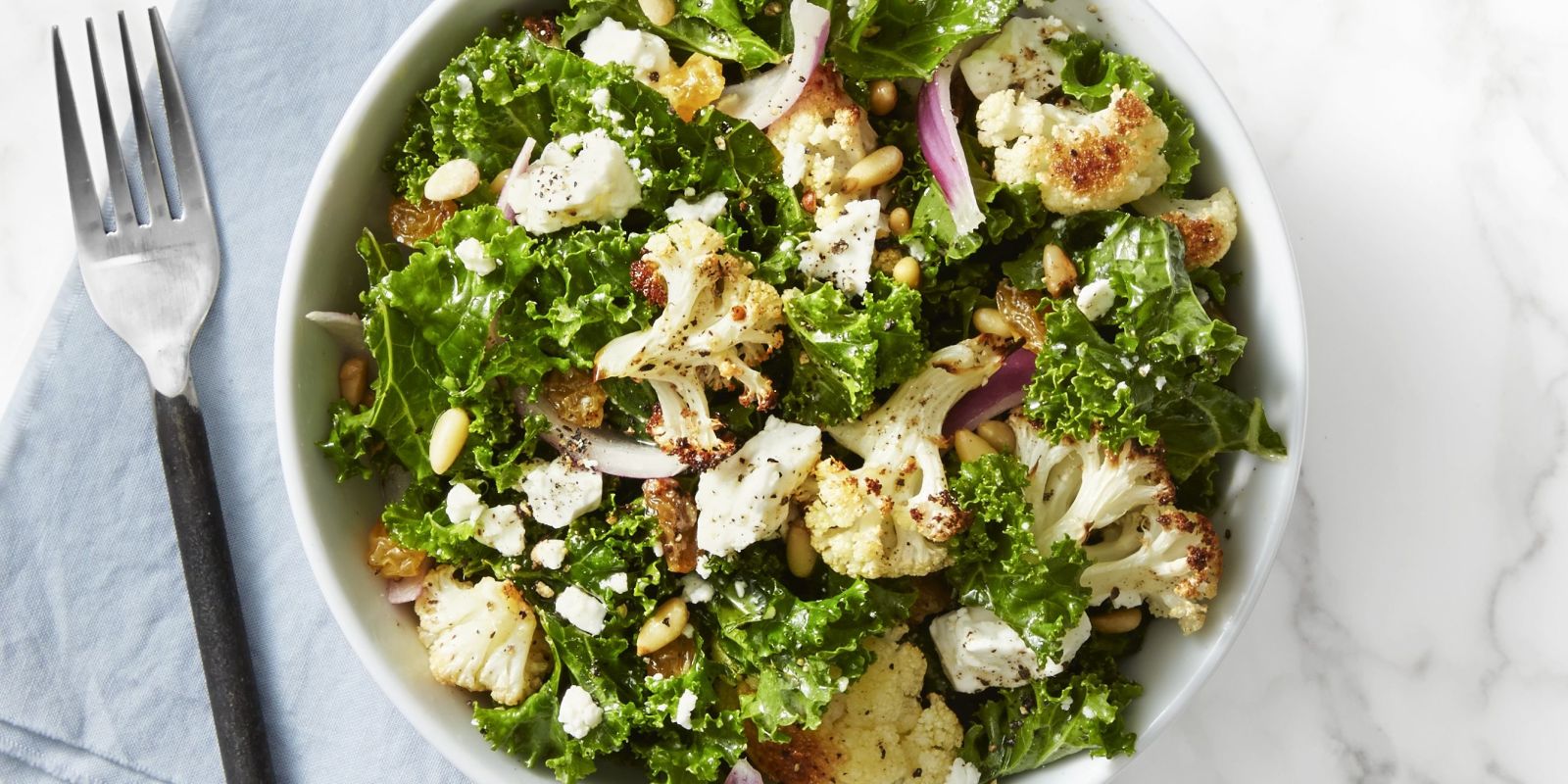 This Kale and Roasted Cauliflower Salad Recipe Will Keep Your Heart