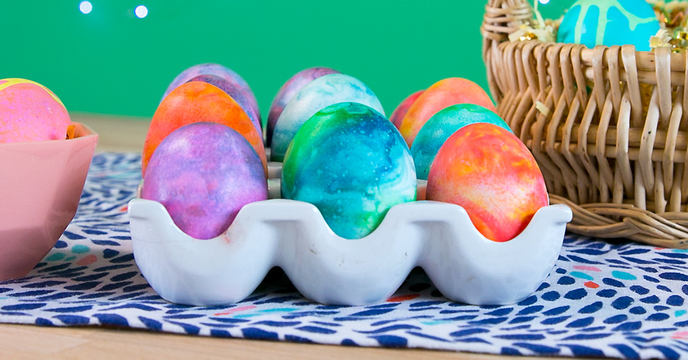 How to Make Marbled Eggs with Shaving Cream Easter Crafts
