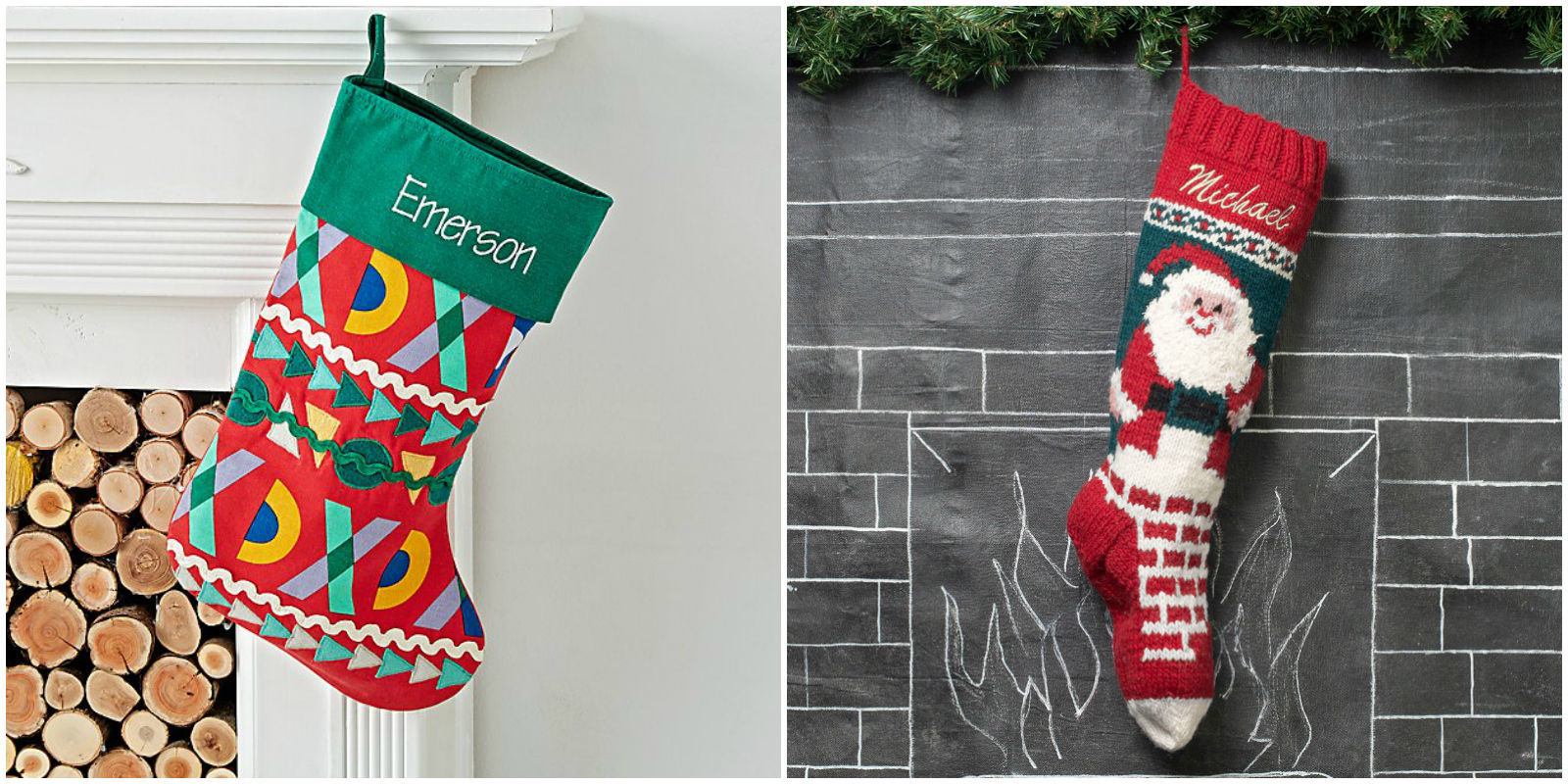 20 Personalized Christmas Stockings - Embroidered and Monogrammed ...