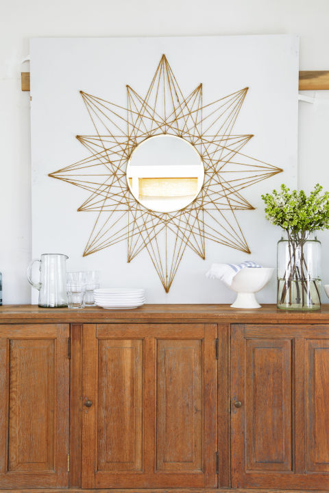 diy rope star mirror