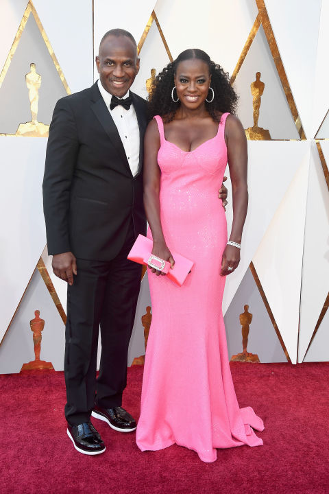Viola, who snagged an Oscar&nbsp;last year for Best Supporting Actress for Fences,&nbsp;was an absolute vision in pink on the Oscars red carpet. Her husband Julius has been by her side since 2003.&nbsp;
