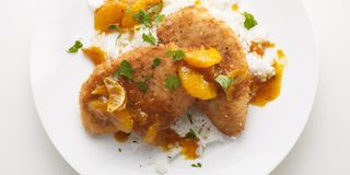 Chicken Cutlets with Oranges and Chutney Chicken Cutlets with Oranges and Chutney