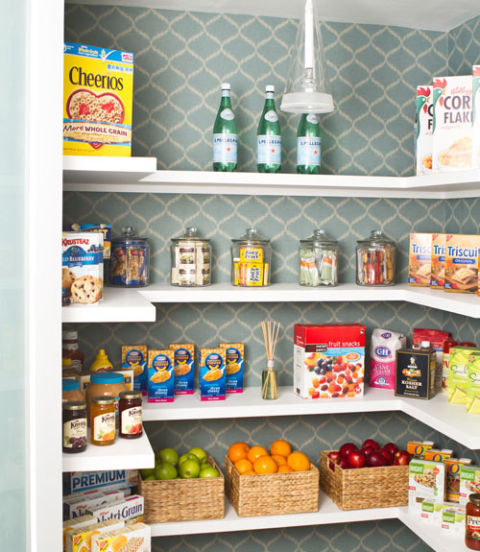 Utilitarian spaces don't get much design love. So consider lining a tucked-away pantry or coat closet for a simple yet polished look.