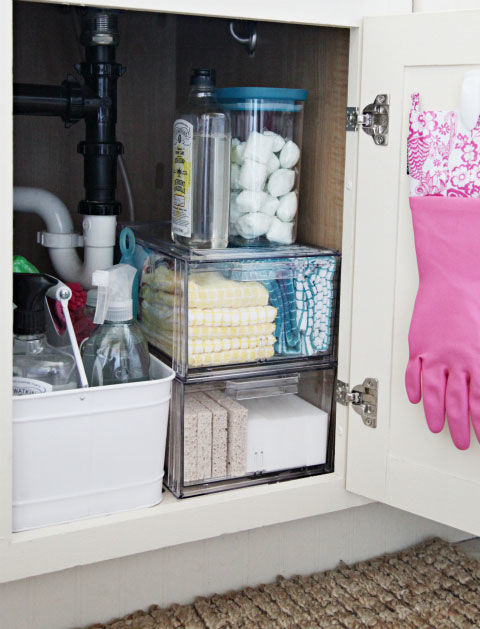Use Clear Containers to Organize