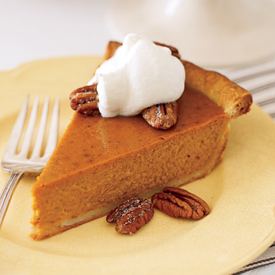 Pumpkin Pie with Bourbon Whipped Cream