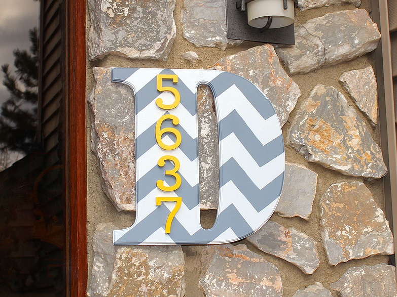 Diy house numbers ideas Diy house numbers ideas