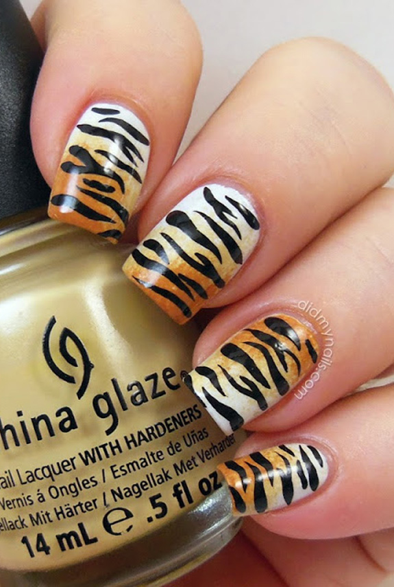 Animal Print Nail Art - Manicure Ideas With Leopard And Animal Print - Animal Print Nail Art - Manicure Ideas With Leopard And Animal Print