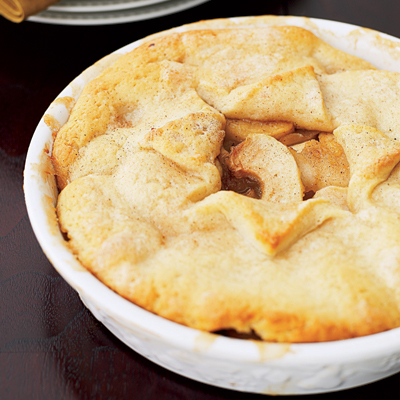 Reap the rewards of your apple-picking efforts with this bubbling, sweet dessert that captures all the flavors of autumn.
Get the recipe for Deep-Dish Apple Cobbler Â»
