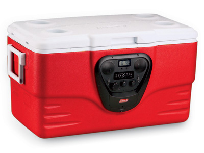 coleman radio cooler