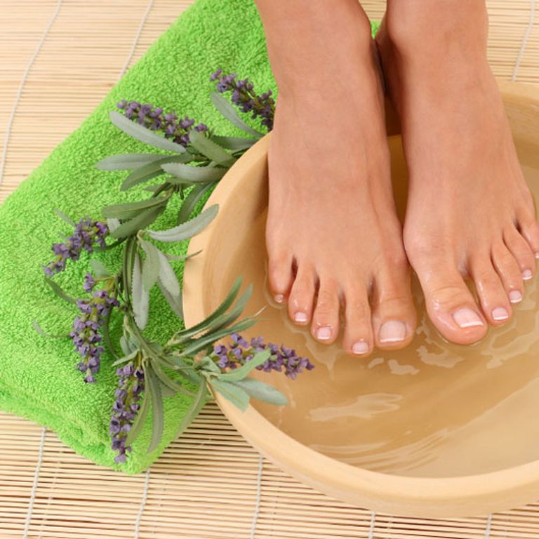 Spa Pedicures at Home Foot Scrubs Nail Polish