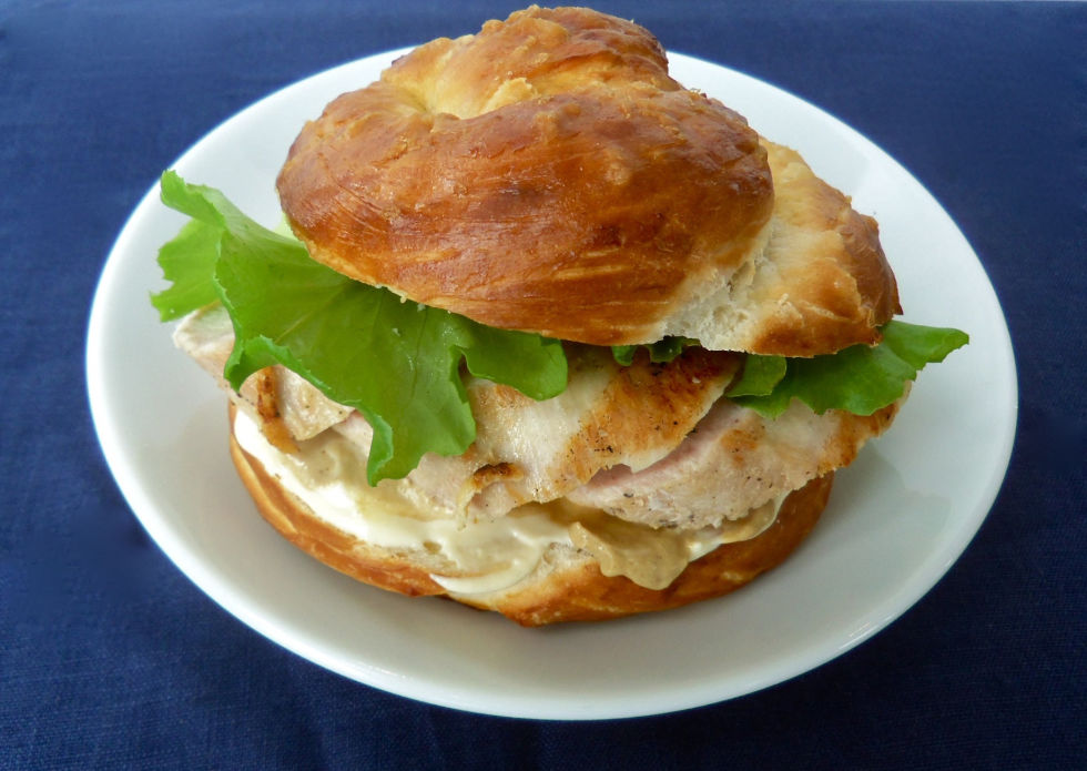 pretzel bread sandwich ideas
