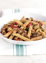 Penne Rigate with Sweet-and-Spicy Picadillo Sauce Penne Rigate with Sweet-and-Spicy Picadillo Sauce