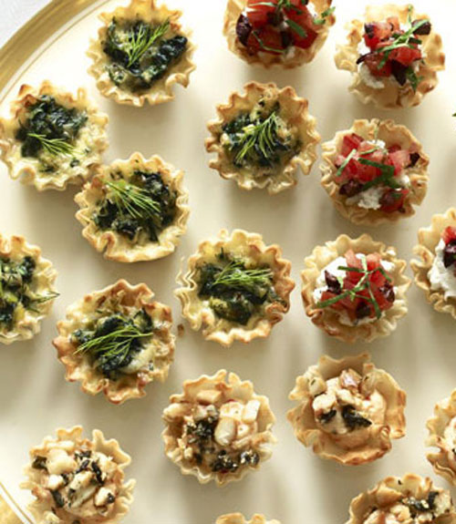 savory spring tartlets