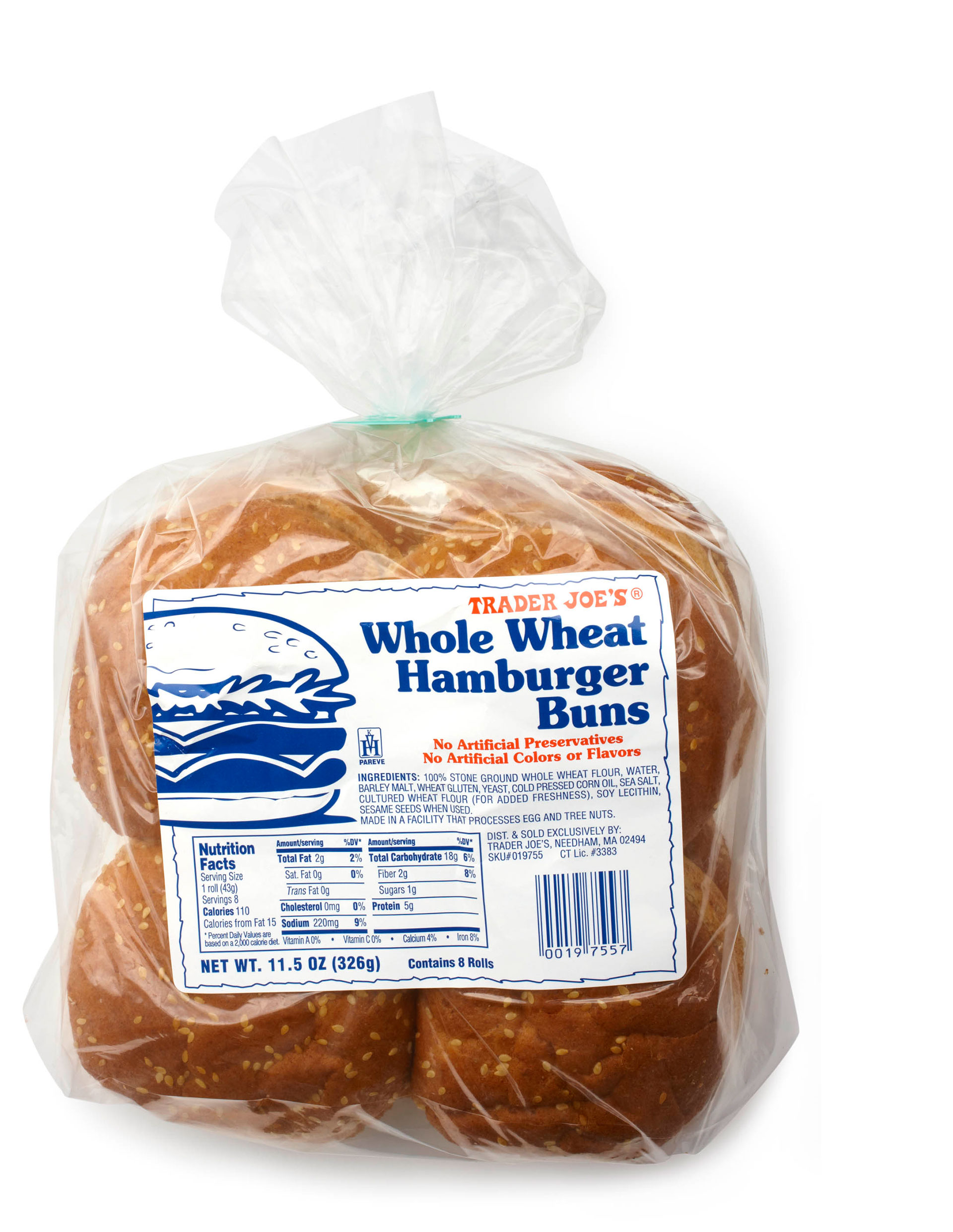 Trader Joe's Whole Wheat Hamburger Buns Review