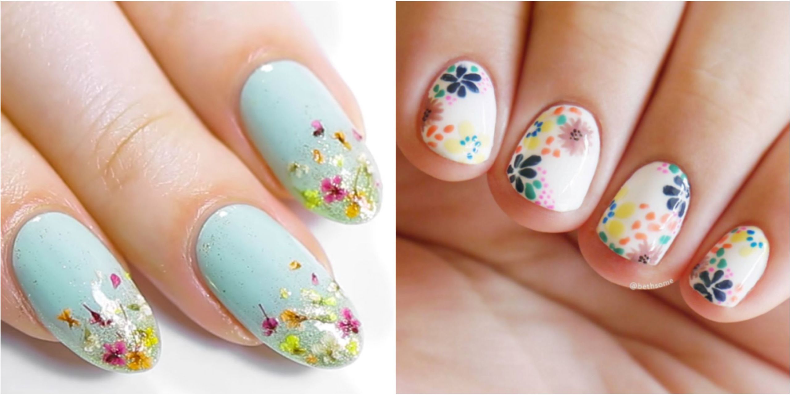 25 Flower Nail Art Design Ideas - Easy Floral Manicures For Spring And  Summer